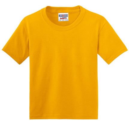 Jerzees - Youth Dri-Power 50/50 Cotton/Poly T-Shirt. 29B - Gold