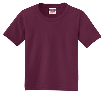 Jerzees - Youth Dri-Power 50/50 Cotton/Poly T-Shirt. 29B - Maroon