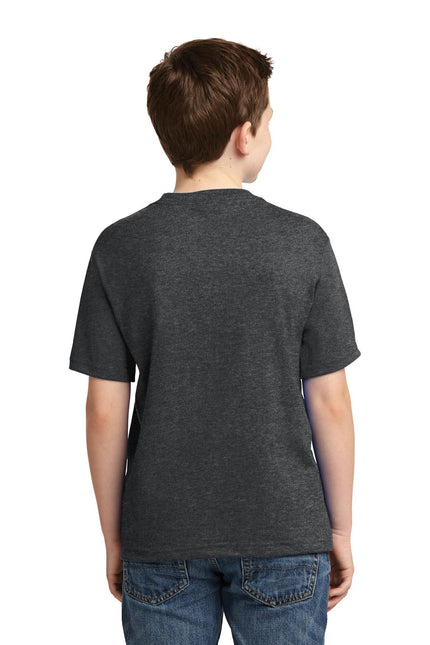 Jerzees - Youth Dri-Power 50/50 Cotton/Poly T-Shirt. 29B - Black Heather