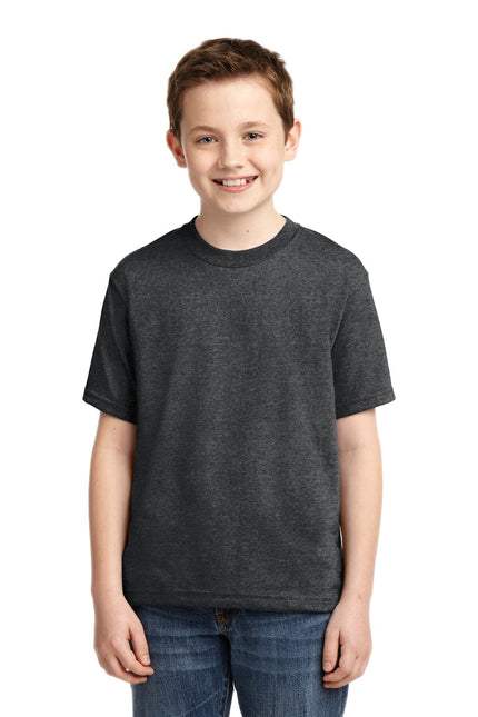 Jerzees - Youth Dri-Power 50/50 Cotton/Poly T-Shirt. 29B - Black Heather