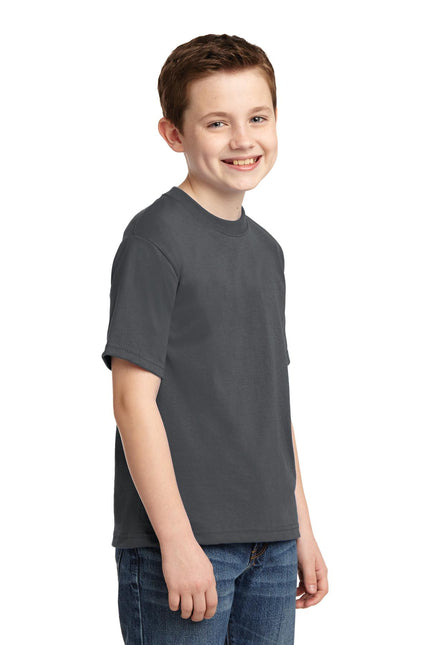 Jerzees - Youth Dri-Power 50/50 Cotton/Poly T-Shirt. 29B - Charcoal Grey