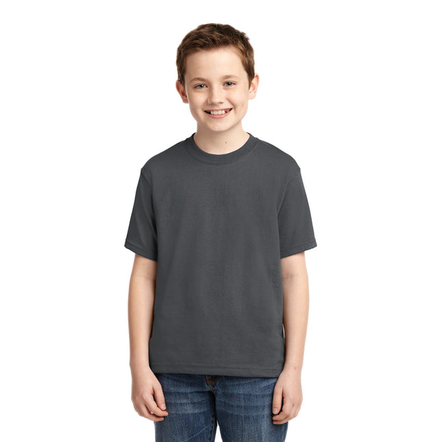 Jerzees - Youth Dri-Power 50/50 Cotton/Poly T-Shirt. 29B - Charcoal Grey