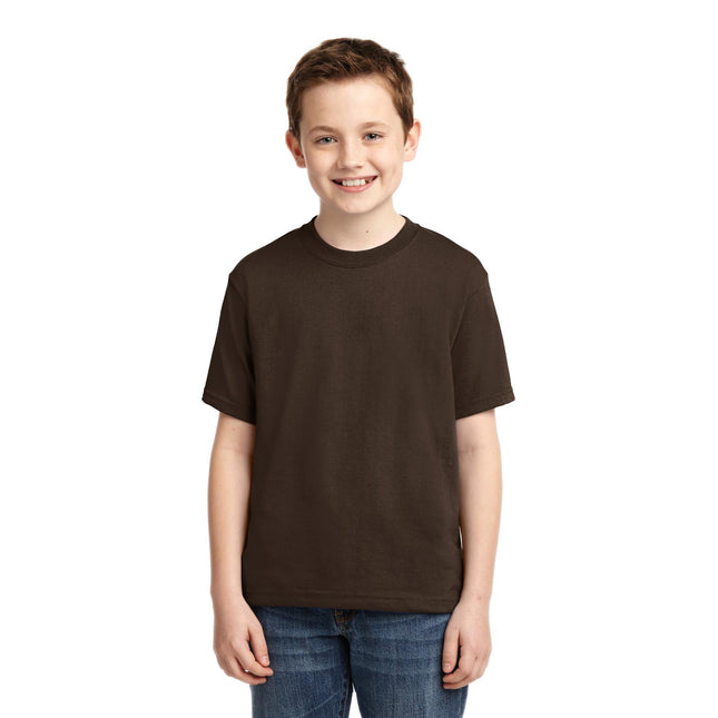 Jerzees - Youth Dri-Power 50/50 Cotton/Poly T-Shirt. 29B - Chocolate