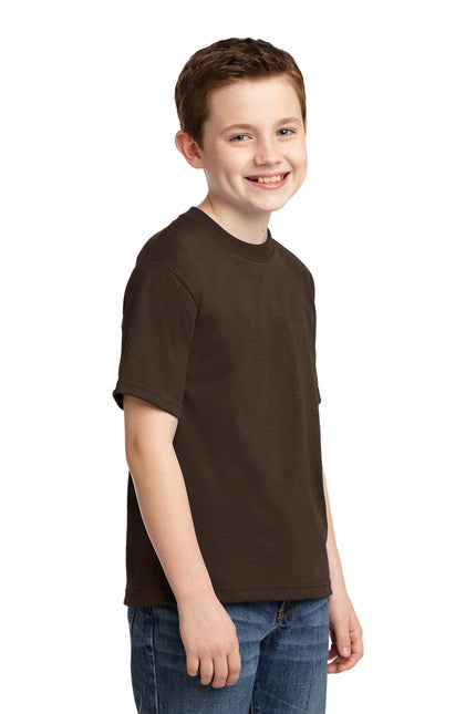 Jerzees - Youth Dri-Power 50/50 Cotton/Poly T-Shirt. 29B - Chocolate
