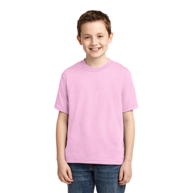 Jerzees - Youth Dri-Power 50/50 Cotton/Poly T-Shirt. 29B - Classic Pink