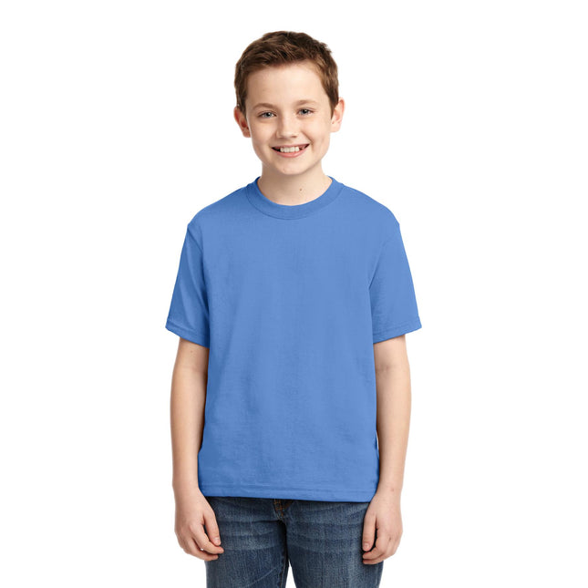 Jerzees - Youth Dri-Power 50/50 Cotton/Poly T-Shirt. 29B - Columbia Blue