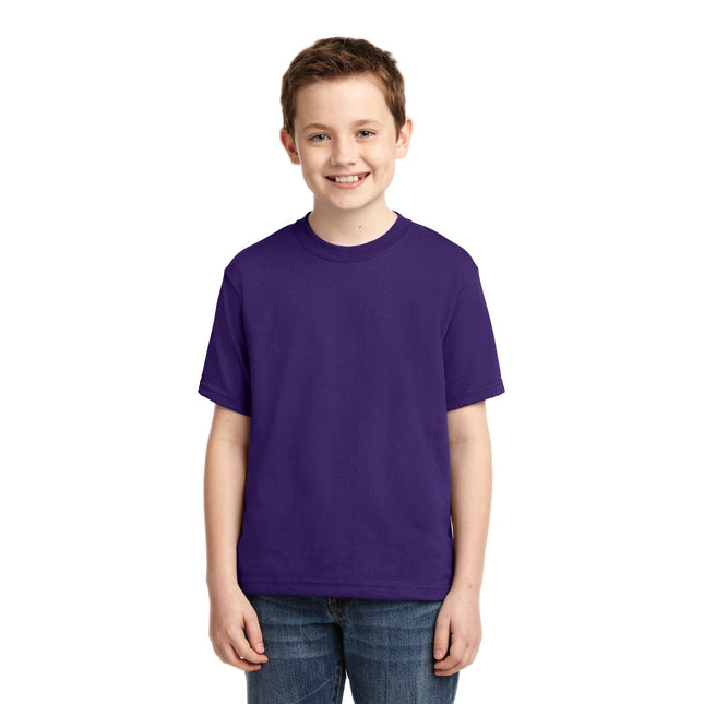 Jerzees - Youth Dri-Power 50/50 Cotton/Poly T-Shirt. 29B - Deep Purple