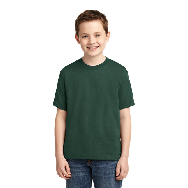 Jerzees - Youth Dri-Power 50/50 Cotton/Poly T-Shirt. 29B - Forest Green