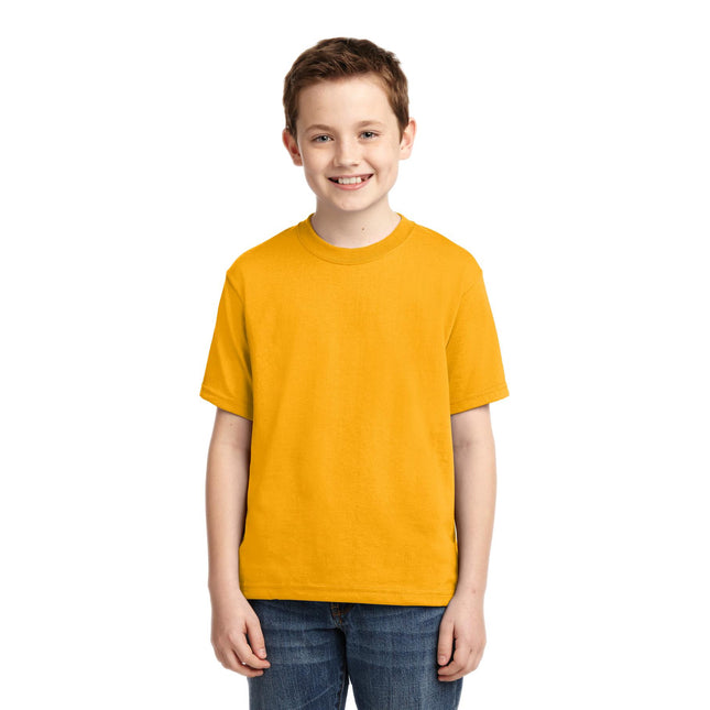 Jerzees - Youth Dri-Power 50/50 Cotton/Poly T-Shirt. 29B - Gold