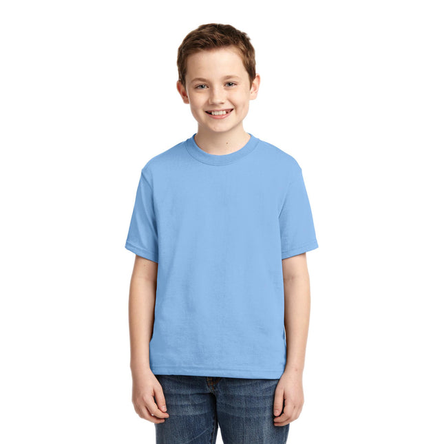 Jerzees - Youth Dri-Power 50/50 Cotton/Poly T-Shirt. 29B - Light Blue