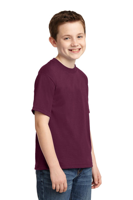 Jerzees - Youth Dri-Power 50/50 Cotton/Poly T-Shirt. 29B - Maroon
