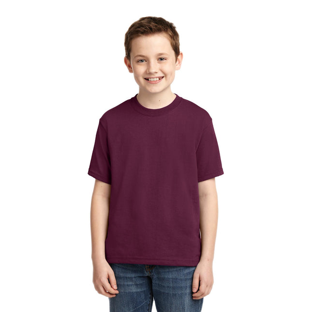 Jerzees - Youth Dri-Power 50/50 Cotton/Poly T-Shirt. 29B - Maroon