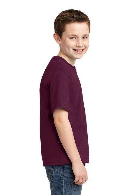 Jerzees - Youth Dri-Power 50/50 Cotton/Poly T-Shirt. 29B - Maroon