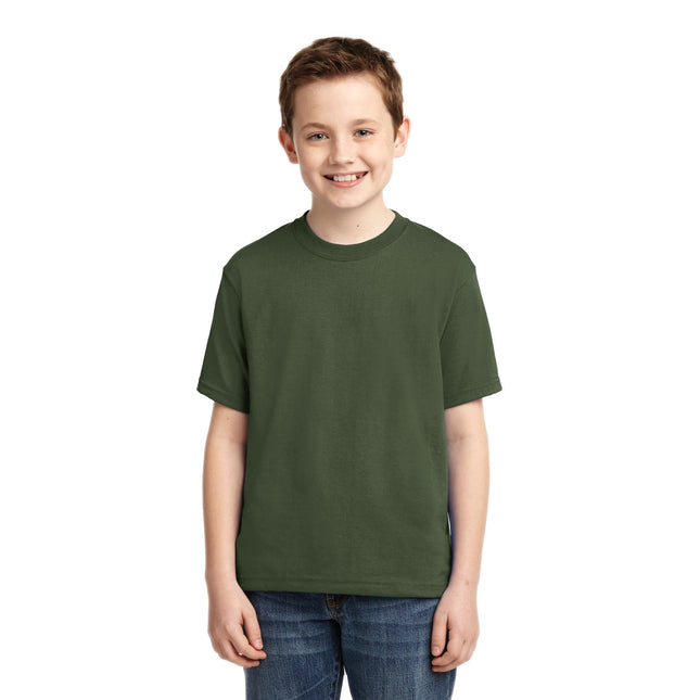 Jerzees - Youth Dri-Power 50/50 Cotton/Poly T-Shirt. 29B - Military Green