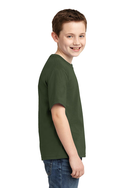 Jerzees - Youth Dri-Power 50/50 Cotton/Poly T-Shirt. 29B - Military Green