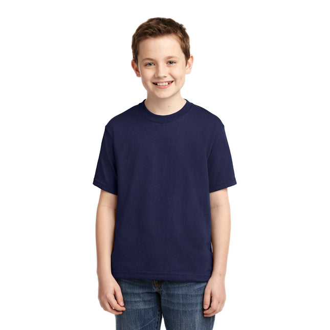 Jerzees - Youth Dri-Power 50/50 Cotton/Poly T-Shirt. 29B - Navy