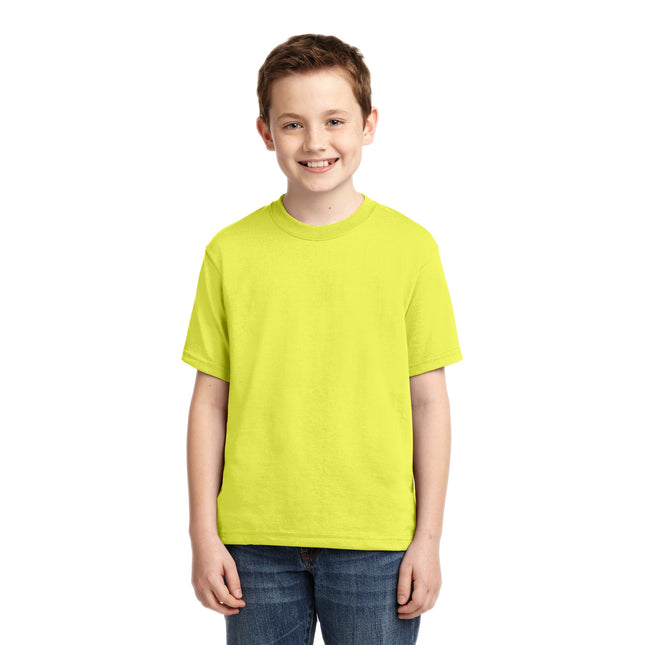 Jerzees - Youth Dri-Power 50/50 Cotton/Poly T-Shirt. 29B - Neon Yellow