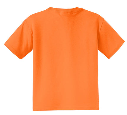 Jerzees - Youth Dri-Power 50/50 Cotton/Poly T-Shirt. 29B - Safety Orange