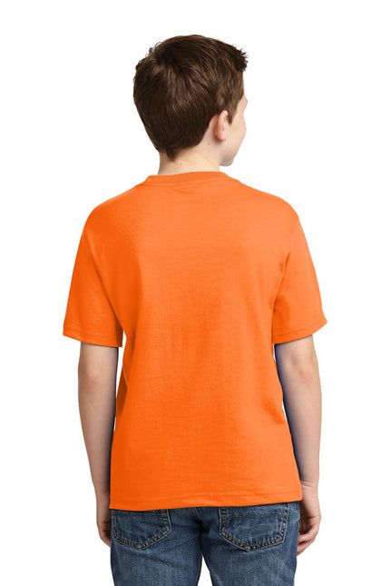 Jerzees - Youth Dri-Power 50/50 Cotton/Poly T-Shirt. 29B - Safety Orange