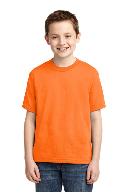 Jerzees - Youth Dri-Power 50/50 Cotton/Poly T-Shirt. 29B - Safety Orange
