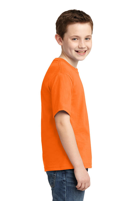 Jerzees - Youth Dri-Power 50/50 Cotton/Poly T-Shirt. 29B - Safety Orange