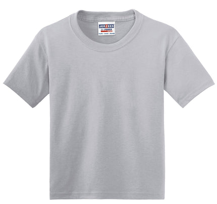 Jerzees - Youth Dri-Power 50/50 Cotton/Poly T-Shirt. 29B - Silver
