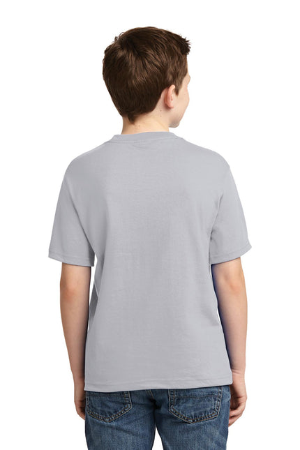 Jerzees - Youth Dri-Power 50/50 Cotton/Poly T-Shirt. 29B - Silver