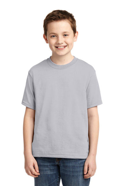Jerzees - Youth Dri-Power 50/50 Cotton/Poly T-Shirt. 29B - Silver