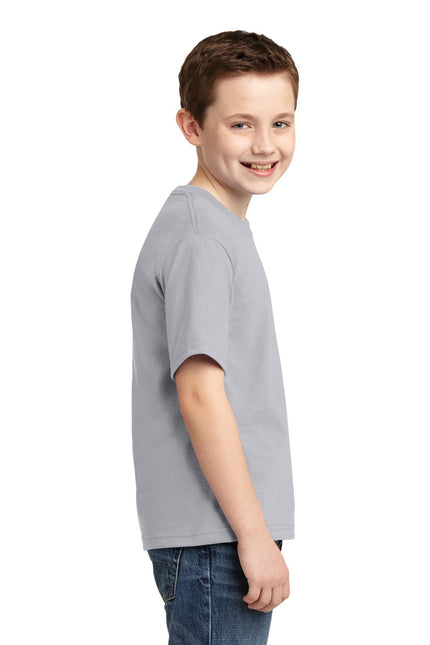 Jerzees - Youth Dri-Power 50/50 Cotton/Poly T-Shirt. 29B - Silver