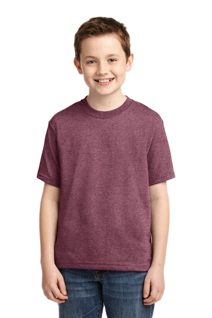 Jerzees - Youth Dri-Power 50/50 Cotton/Poly T-Shirt. 29B - Vintage Heather 
Maroon