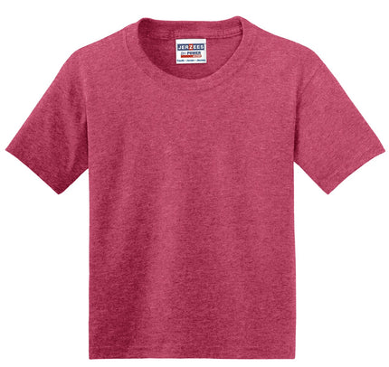 Jerzees - Youth Dri-Power 50/50 Cotton/Poly T-Shirt. 29B - Vintage Heather 
Red