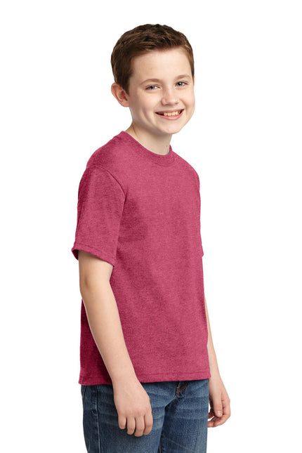 Jerzees - Youth Dri-Power 50/50 Cotton/Poly T-Shirt. 29B - Vintage Heather 
Red