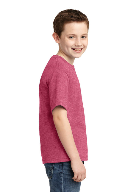Jerzees - Youth Dri-Power 50/50 Cotton/Poly T-Shirt. 29B - Vintage Heather 
Red