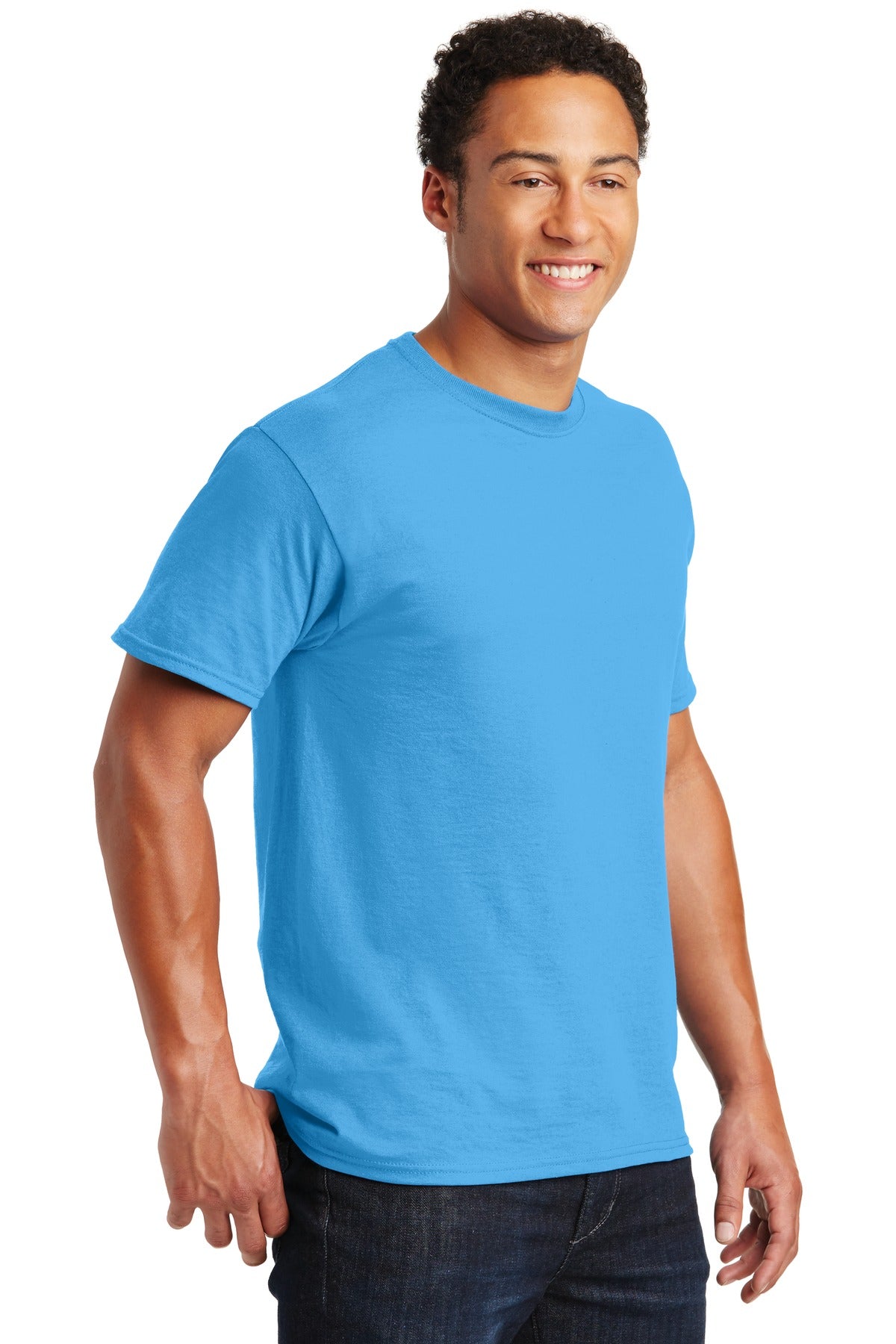 Jerzees - Dri-Power 50/50 Cotton/Poly T-Shirt. 29M - Aquatic Blue