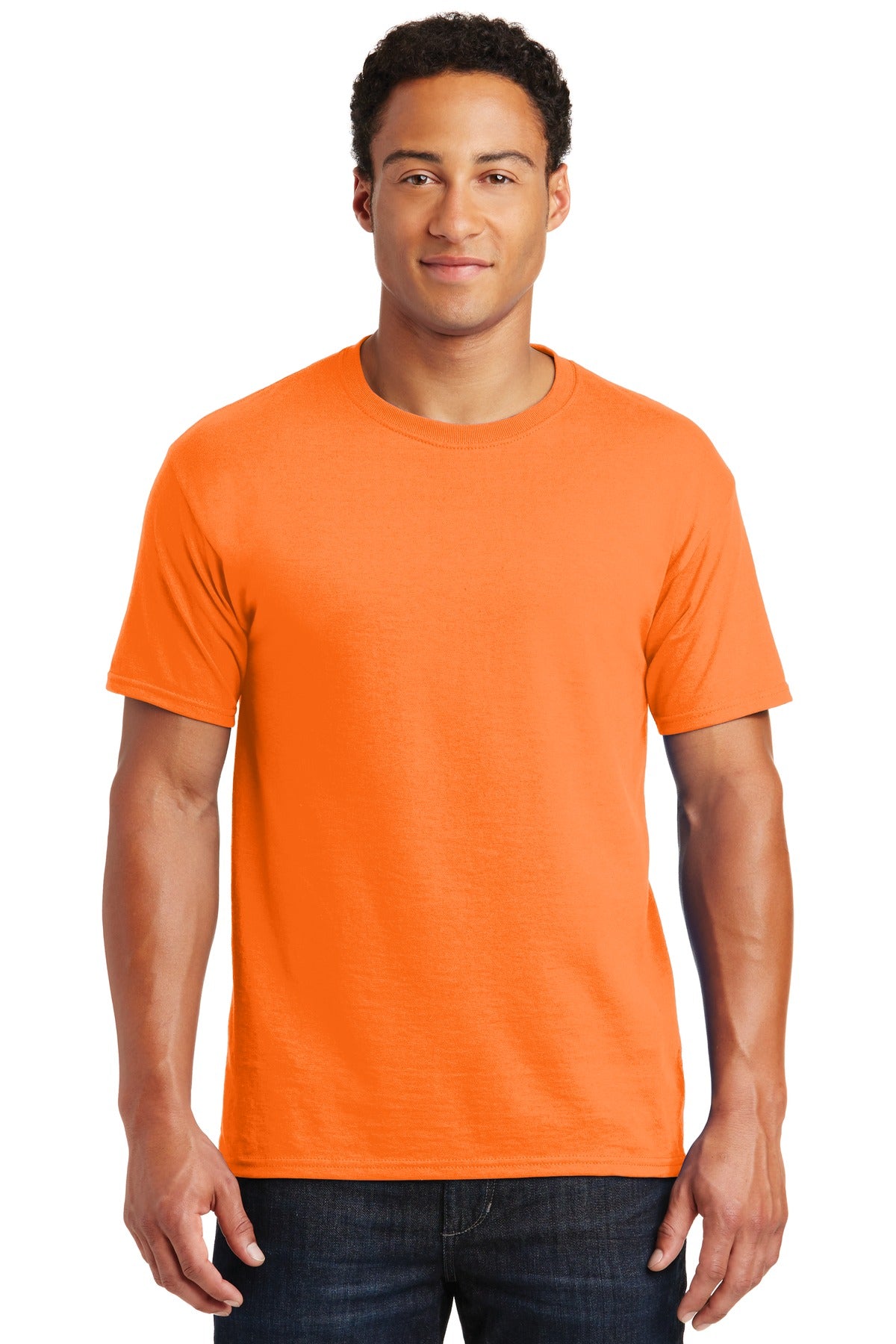 Jerzees - Dri-Power 50/50 Cotton/Poly T-Shirt. 29M - Safety Orange