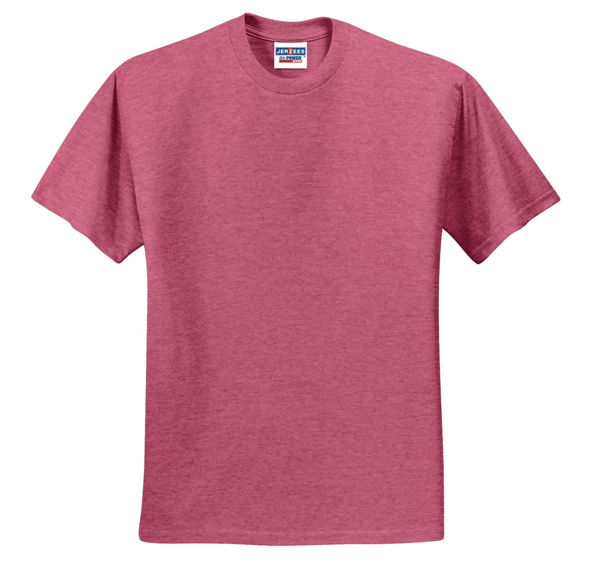 Jerzees - Dri-Power 50/50 Cotton/Poly T-Shirt. 29M - Vintage Heather Red