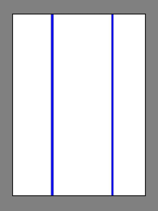 A3 Dark/Black Blue Line Heat Transfer Paper 11x17 (Large Size) - 100 Sheets