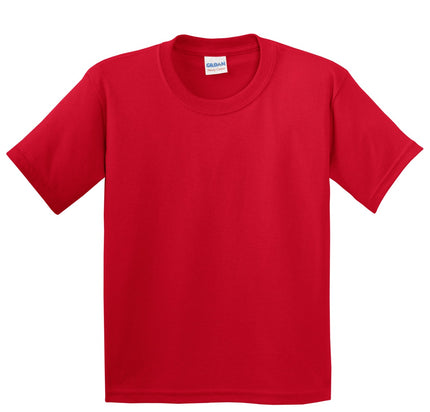 Gildan - Youth Heavy Cotton 100% Cotton T-Shirt. 5000B - Red