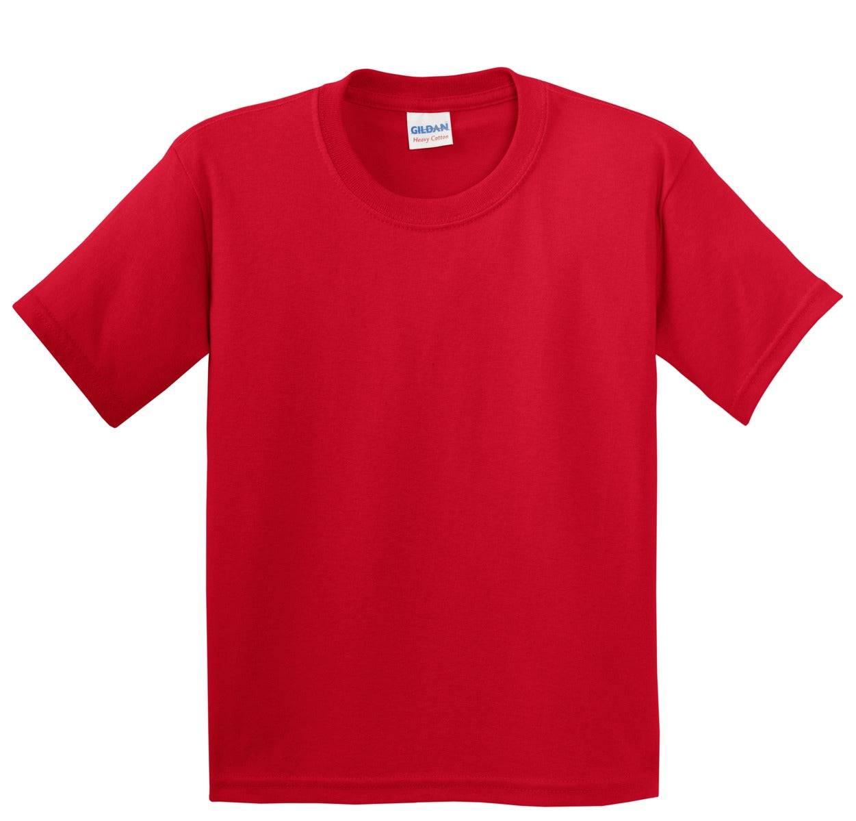 Gildan - Youth Heavy Cotton 100% Cotton T-Shirt. 5000B - Red