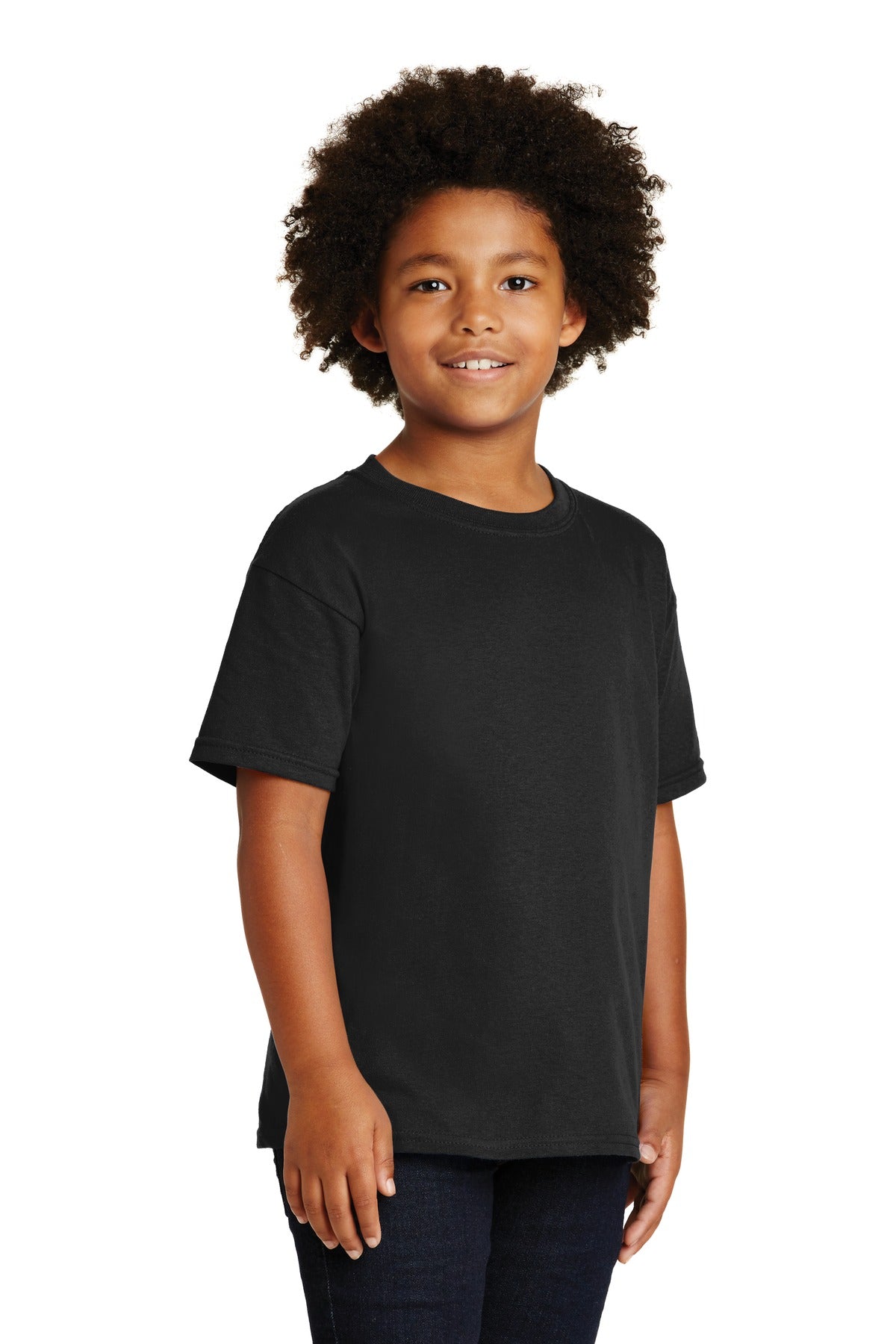 Gildan - Youth Heavy Cotton 100% Cotton T-Shirt. 5000B - Black