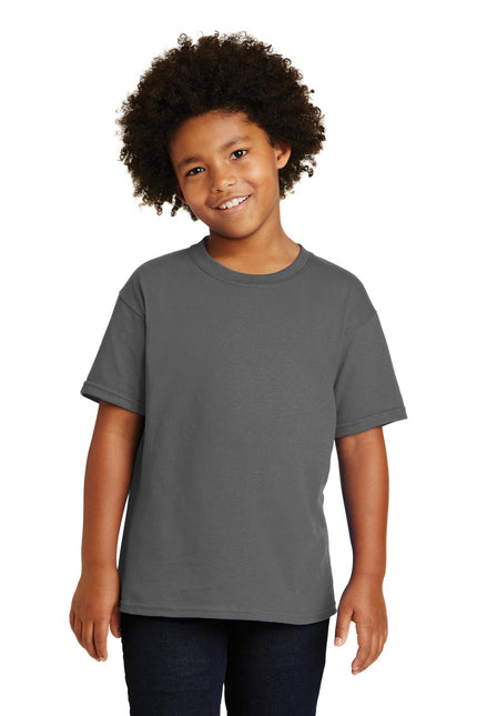 Gildan - Youth Heavy Cotton 100% Cotton T-Shirt. 5000B - Charcoal