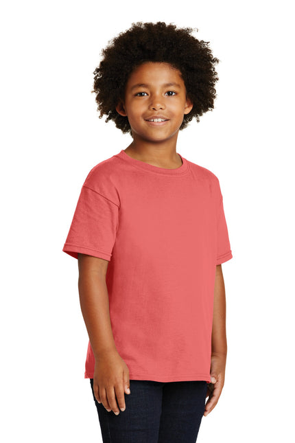 Gildan - Youth Heavy Cotton 100% Cotton T-Shirt. 5000B - Coral Silk