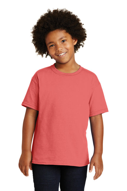 Gildan - Youth Heavy Cotton 100% Cotton T-Shirt. 5000B - Coral Silk