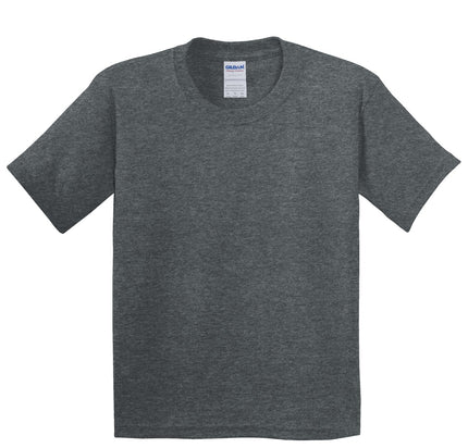 Gildan - Youth Heavy Cotton 100% Cotton T-Shirt. 5000B - Dark Heather