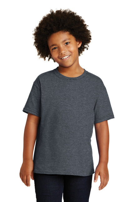 Gildan - Youth Heavy Cotton 100% Cotton T-Shirt. 5000B - Dark Heather