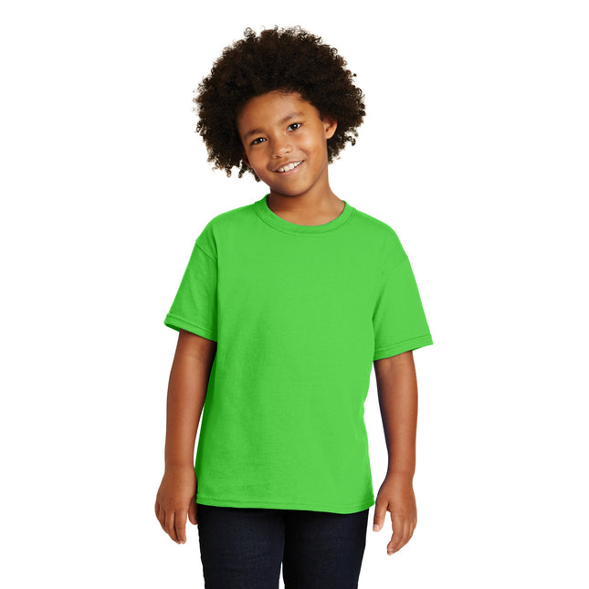 Gildan - Youth Heavy Cotton 100% Cotton T-Shirt. 5000B - Electric Green