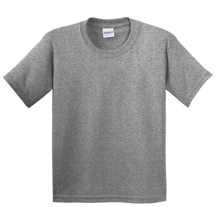 Gildan - Youth Heavy Cotton 100% Cotton T-Shirt. 5000B - Graphite Heather