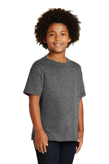Gildan - Youth Heavy Cotton 100% Cotton T-Shirt. 5000B - Graphite Heather