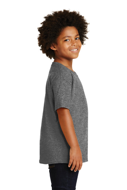 Gildan - Youth Heavy Cotton 100% Cotton T-Shirt. 5000B - Graphite Heather