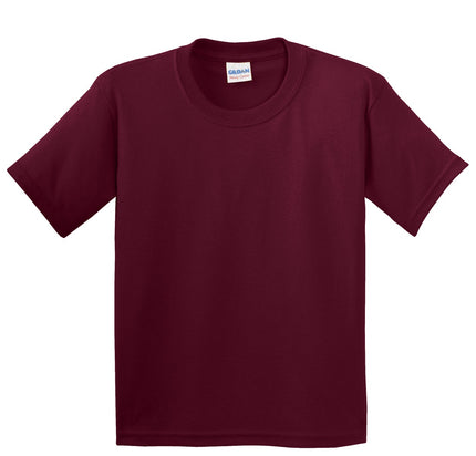 Gildan - Youth Heavy Cotton 100% Cotton T-Shirt. 5000B - Maroon